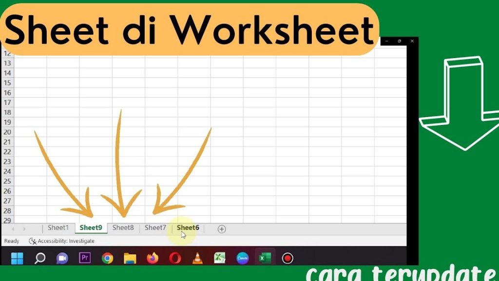 cara menambah sheet baru berkembang bersama excel
