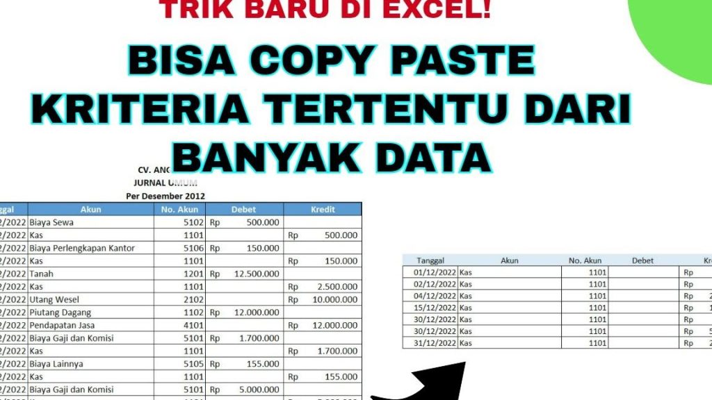 Cara Mudah Copy Paste Dalam Excel: Efisiensi Data! 1 cara mudah copy paste dalam excel efisiensi data