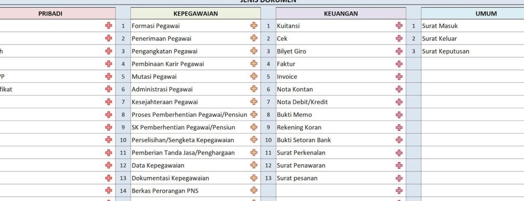 File Excel: Pengelolaan Dokumen Untuk Berbagai Kebutuhan! 1 file excel pengelolaan dokumen untuk berbagai kebutuhan