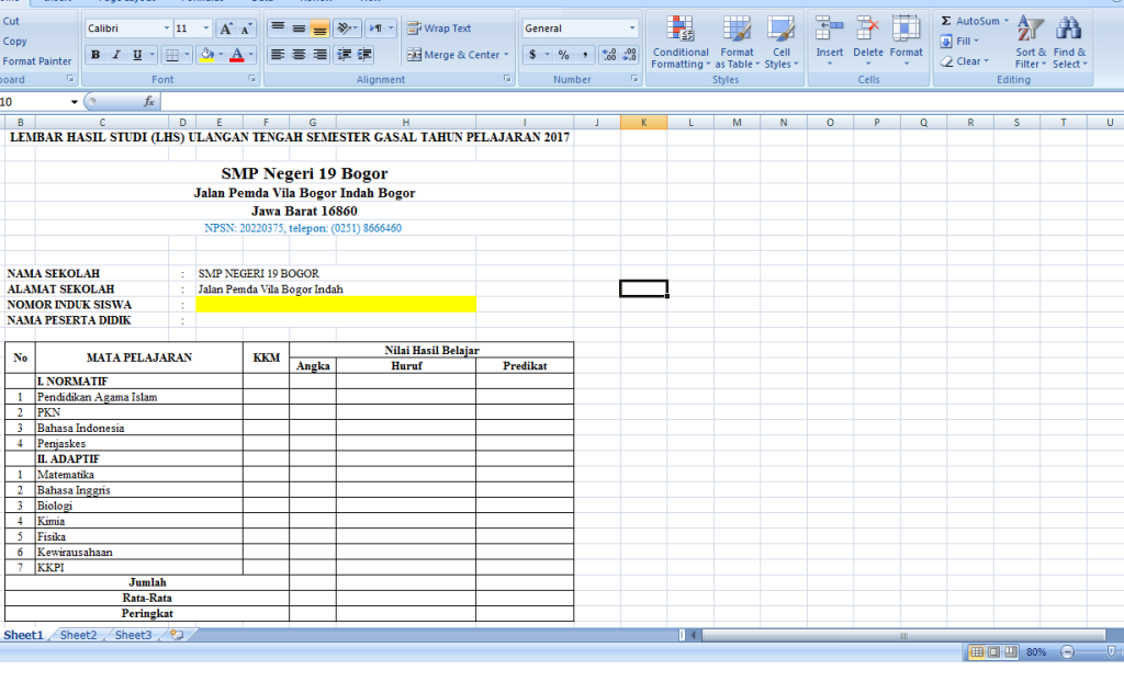 Format Data Siswa Baru Di Excel: Permudah Orientasi! 1 format data siswa baru di excel permudah orientasi