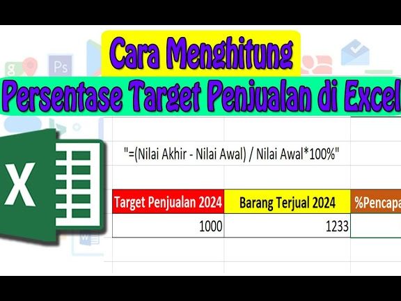Hitung Persentase Pencapaian Dengan Rumus Excel: Kalkulasi Target! 1 hitung persentase pencapaian dengan rumus excel kalkulasi target