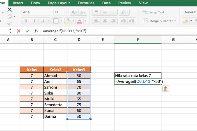 Langkah Efisien Menghitung Rata-Rata Di Excel! 1 langkah efisien menghitung rata rata di