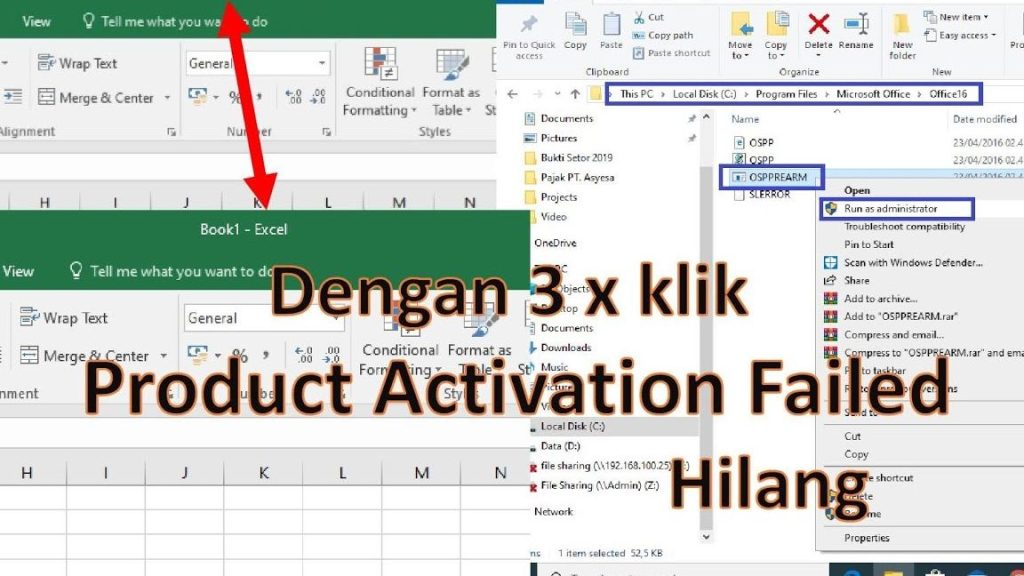 Mengatasi Masalah ‘Product Activation Failed’ Di Excel! 1 mengatasi masalah product activation failed di excel