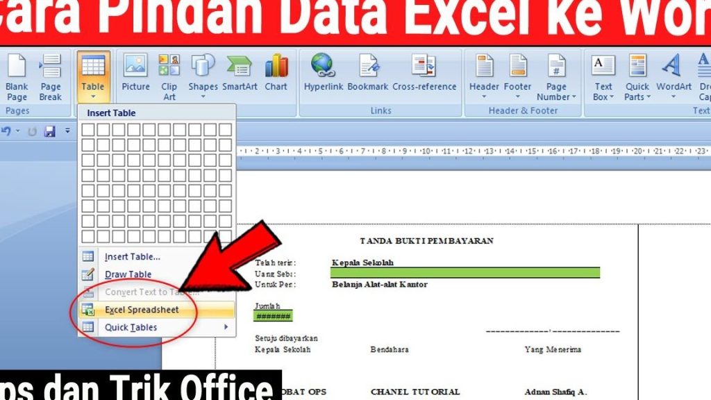 Transfer Data Anda: Cara Pindah Dari Excel Ke Word! 5 transfer data anda cara pindah dari excel ke word