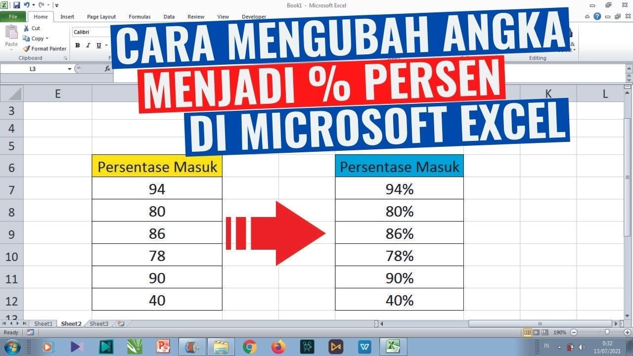Cara Menambah Persentase Di Excel: Analisis Kenaikan Data! 9