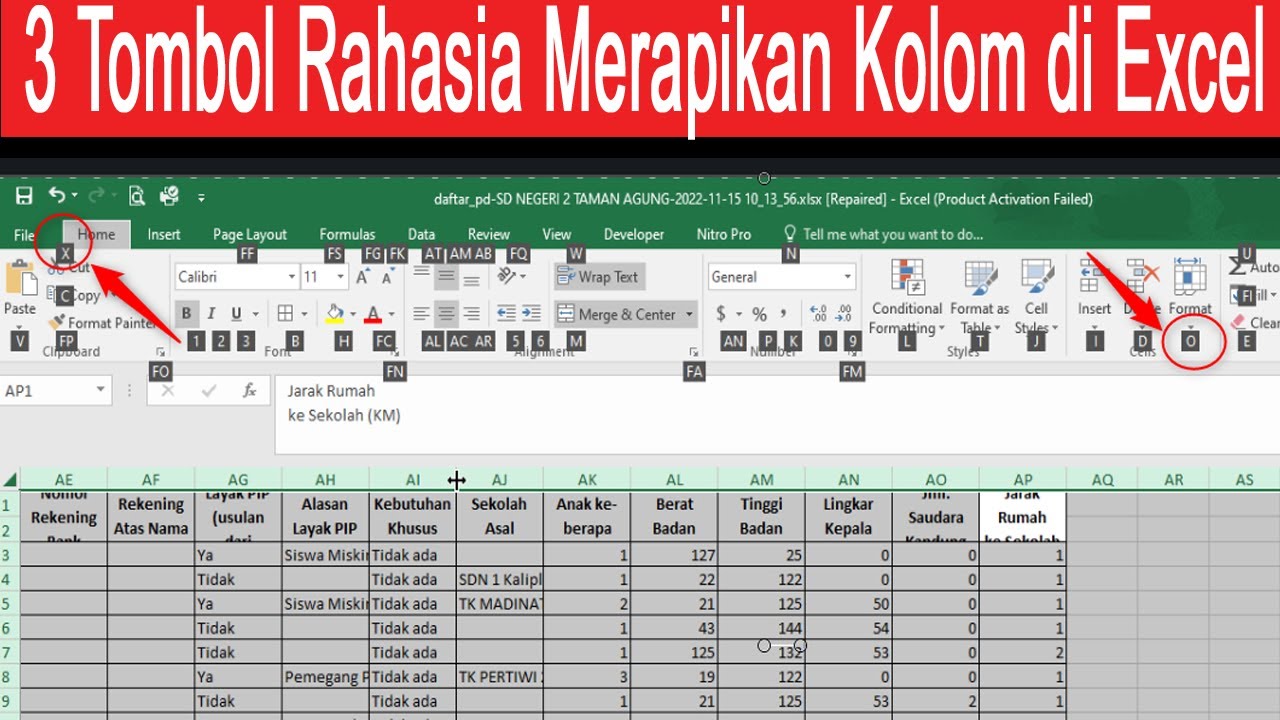 Cara Merapikan Kolom Di Excel: Tampilan Data Yang Lebih Profesional! 6